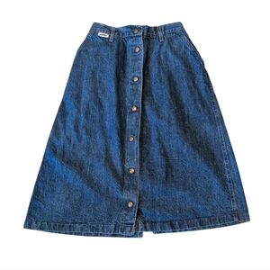 Male Vintage Denim Button-Down Skirt